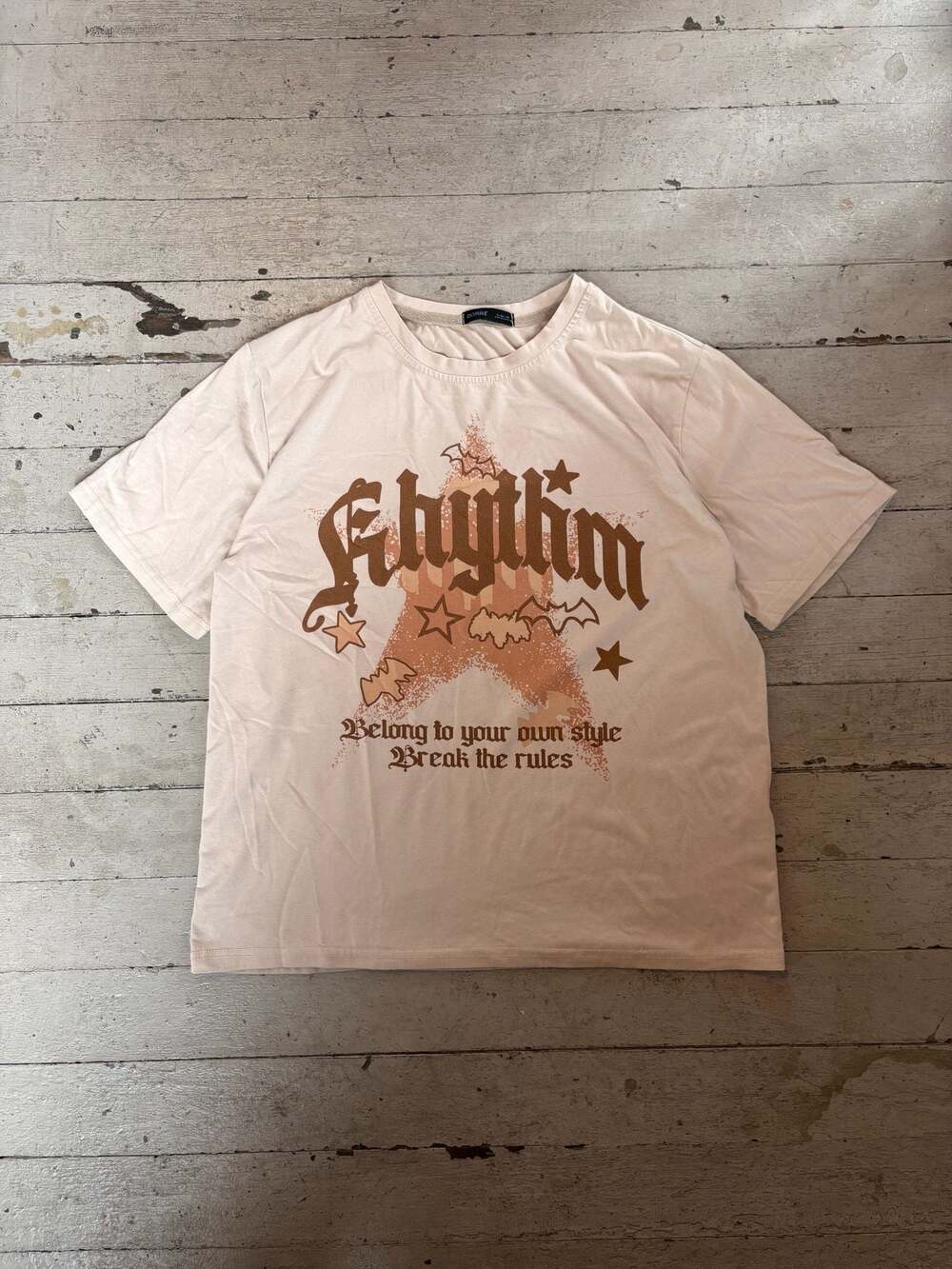 Romwe 'Rhythm' Graphic Short Sleeve T-Shirt